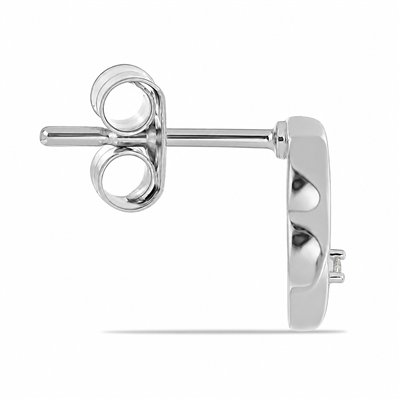 BUY 925 SILVER WITH STERLING SILVER MOISSANITE GEMSTONE EARRING