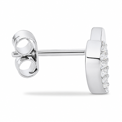 BUY 925 SILVER WITH WHITE MOISSANITE GEMSTONE HEART EARRING 