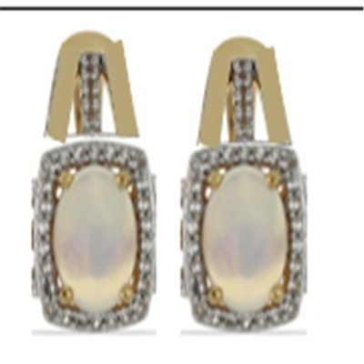 BUY 925 SILVER GOLD PALTED EARRING