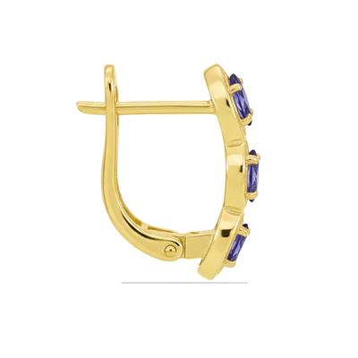 BUY 14K GOLD NATURAL TANZANITE GEMSTONE EARRING