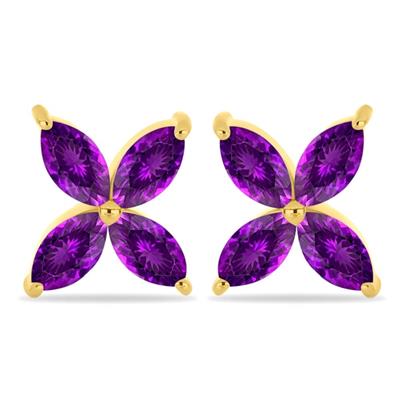 Wholesale  14K Gold Quad Marquise Flower Studs Manufacturers in UK