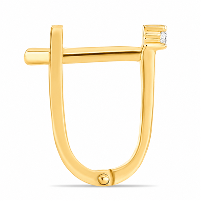 BUY 14K GOLD WITH NATURAL CVD DIAMOND GEMSTONE EARRING