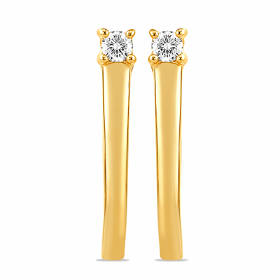 BUY 14K GOLD WITH NATURAL CVD DIAMOND GEMSTONE EARRING