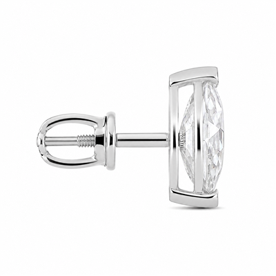 BUY 925 SILVER NATURAL WHITE MOISSANITE GEMSTONE EARRING