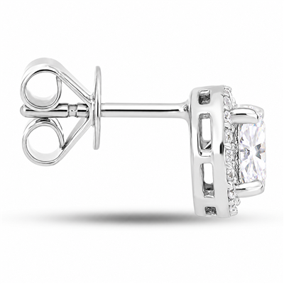 BUY 925 SILVER WHITE MOISSANITE GEMSTONE EARRING
