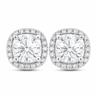 BUY 925 SILVER WHITE MOISSANITE GEMSTONE EARRING