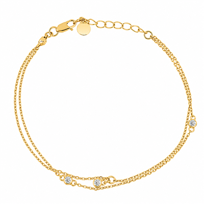 BUY 14K GOLD WITH REAL CVD DIAMOND GEMSTONE BRACELET