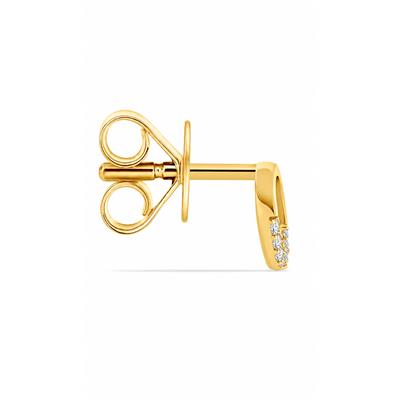 BUY 14K GOLD WITH REAL CVD DIAMOND GEMSTONE EARRING