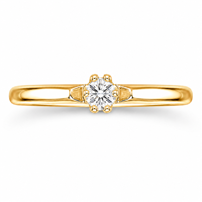 BUY 14K GOLD WITH REAL CVD DIAMOND GEMSTONE SINGLE STONE RING
