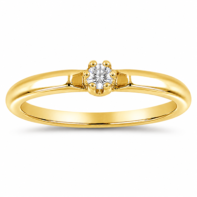 BUY 14K GOLD WITH REAL CVD DIAMOND GEMSTONE SINGLE STONE RING
