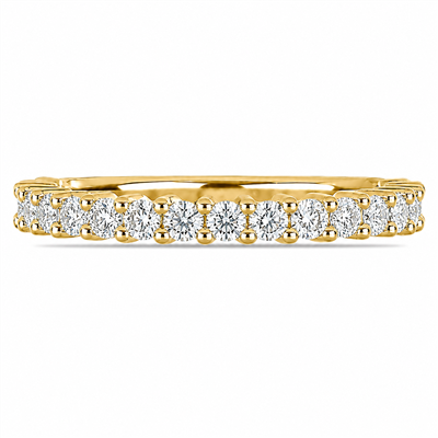 BUY 14K GOLD WITH REAL CVD DIAMOND GEMSTONE ENGAGMENT BAND RING