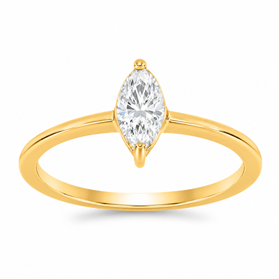 BUY REAL CVD DIAMOND GEMSTONE SINGLE STONE RING IN 14K GOLD 