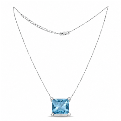 BUY 925 SILVER WITH LONDON TOPAZ GEMSTONE NECKLACE
