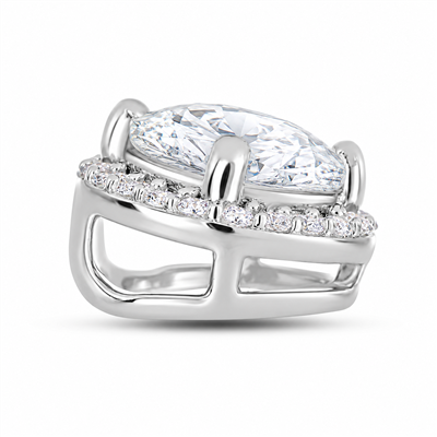 BUY 925 SIVER WHITE MOISSANITE GEMSTONE PENDANT