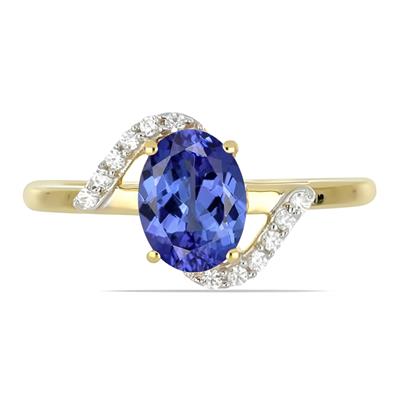 BUY 14K GOLD TANZANITE GEMSTONE CLASSIC RING