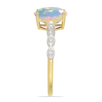 BUY 14K GOLD REAL ETHIOPIAN OPAL GEMSTONE RING