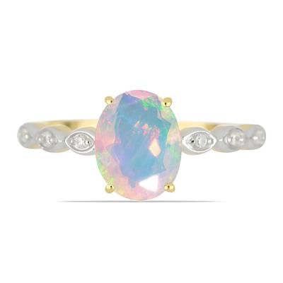 BUY 14K GOLD REAL ETHIOPIAN OPAL GEMSTONE RING
