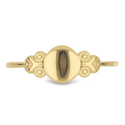 BUY 925 SILVER GOLD PLATED PLAIN RING