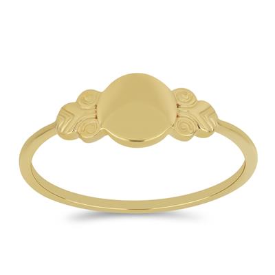 BUY 925 SILVER GOLD PLATED PLAIN RING