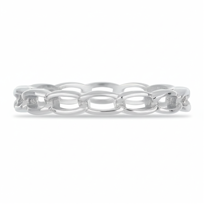 BUY 925 STERLING SILVER OPEN LINK CHAIN BAND RING – B2B JEWELRY MANUFACTURER & WHOLESALE SUPPLIER USA