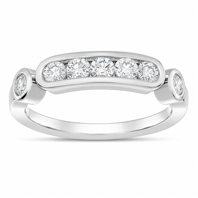 BUY STERLING SILVER WHITE MOISSANITW GEMSTONE RING
