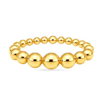 BUY 925 SILVER GOLD PLATED MOLTEN PLAIN RING
