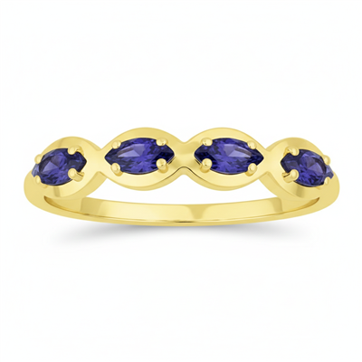 BUY 14K YELLOW GOLD WITH TANZANITE GEMSTONE RING
