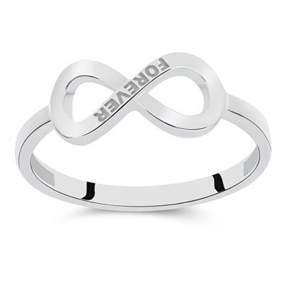 BUY 925 STERLING SILVER INFINITY FOREVER SYMBOL MINIMALIST RING