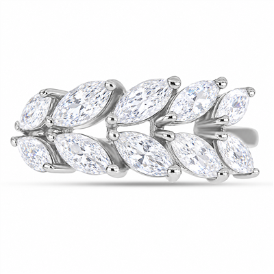 BUY STERLING SILVER WITH WHITE MOISSANITE GEMSTONE RING