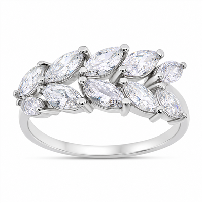 BUY STERLING SILVER WITH WHITE MOISSANITE GEMSTONE RING