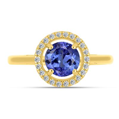 BUY 14K GOLD WITH TANZANITE GEMSTONE RING