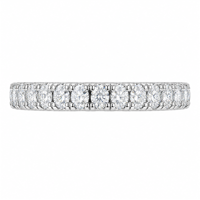 BUY 925 STERLING SILVER NATURAL WHITE MOISSANITE GEMSTONE BAND RING