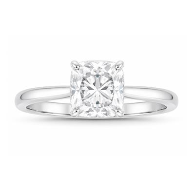 BUY 925 SILVER WITH WHITE MOISSANITE GEMSTONE RING