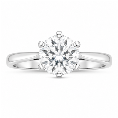 BUY 925 SILVER NATURAL WHITE MOISSANITE GEMSTONE RING