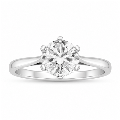 BUY 925 SILVER NATURAL WHITE MOISSANITE GEMSTONE RING