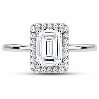 BUY 925 SILVER WITH NATURAL WHITE MOISSANITE GEMSTONE CLASSSIC RING