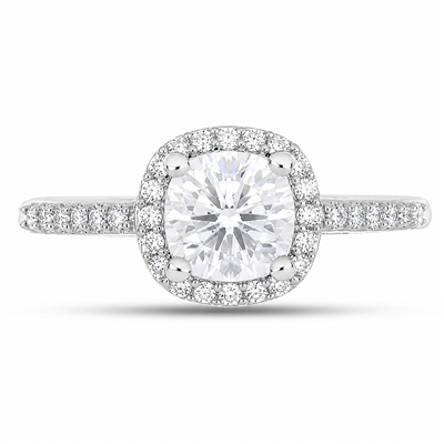 BUY 925 SILVER WHITE MOISSANITE GEMSTONE RING