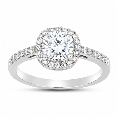BUY 925 SILVER WHITE MOISSANITE GEMSTONE RING