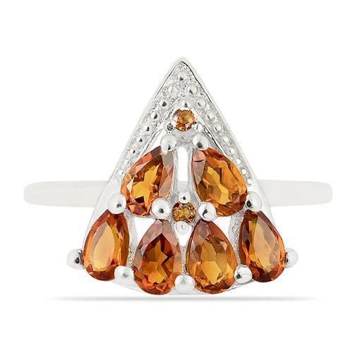 BUY MADEIRA CITRINE FANCY RING IN 925 STERLING SILVER 