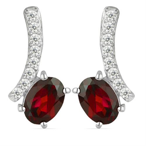 REAL CHROME DIOPSITE GEMSTONE CLASSIC EARRINGS IN 925 SILVER