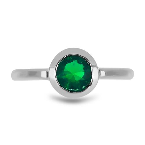BUY STERLING SILVER NATURAL GREEN ONYX GEMSTONE RING 